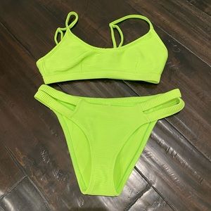 Neon green forever 21 bikini